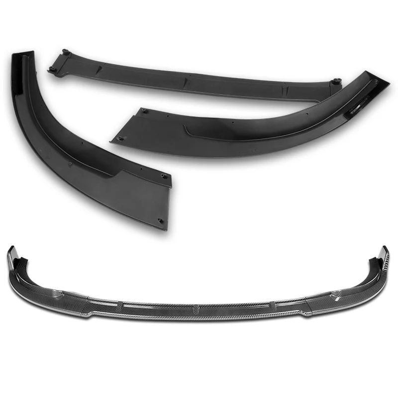 For 2006-2007 Lexus GS300 GS350 STP-Style Carbon Look Front Bumper Splitter Spoiler Lip 3PCS - Image 3