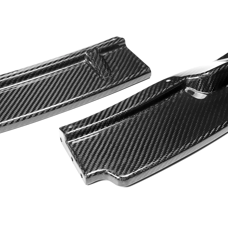 For 2006-2007 Lexus GS300 GS350 STP-Style Carbon Fiber Front Bumper Splitter Spoiler Lip 3PCS - Image 2