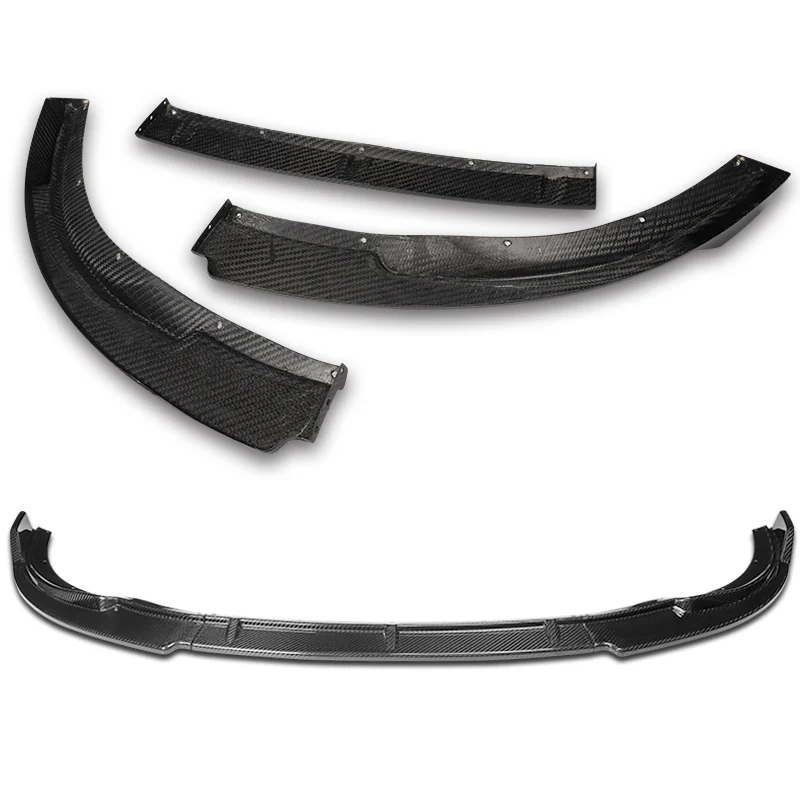 For 2006-2007 Lexus GS300 GS350 STP-Style Carbon Fiber Front Bumper Splitter Spoiler Lip 3PCS - Image 4