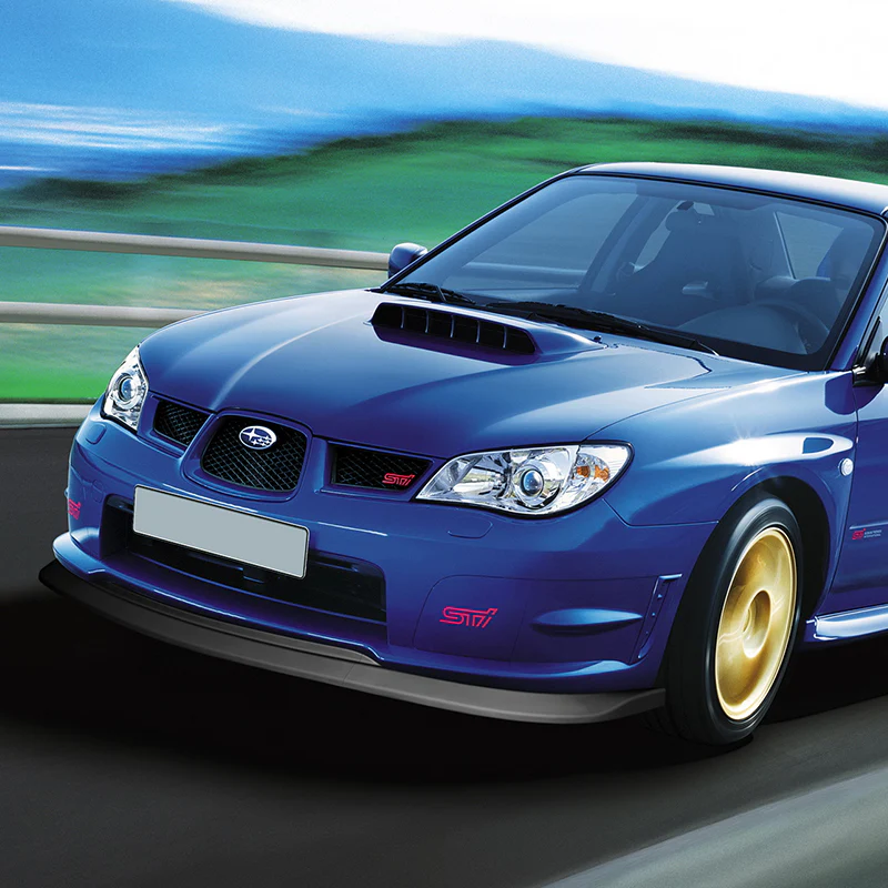 For 2006-2007 Subaru Impreza WRX STi S204 Matte Black Front Bumper Body Splitter Spoiler Lip 3PCS - Image 5