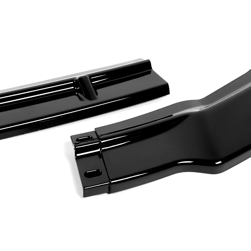 For 2006-2008 Honda Civic Coupe CS-Style 3-PCS Painted Black Front Bumper Spoiler Lip - Image 3