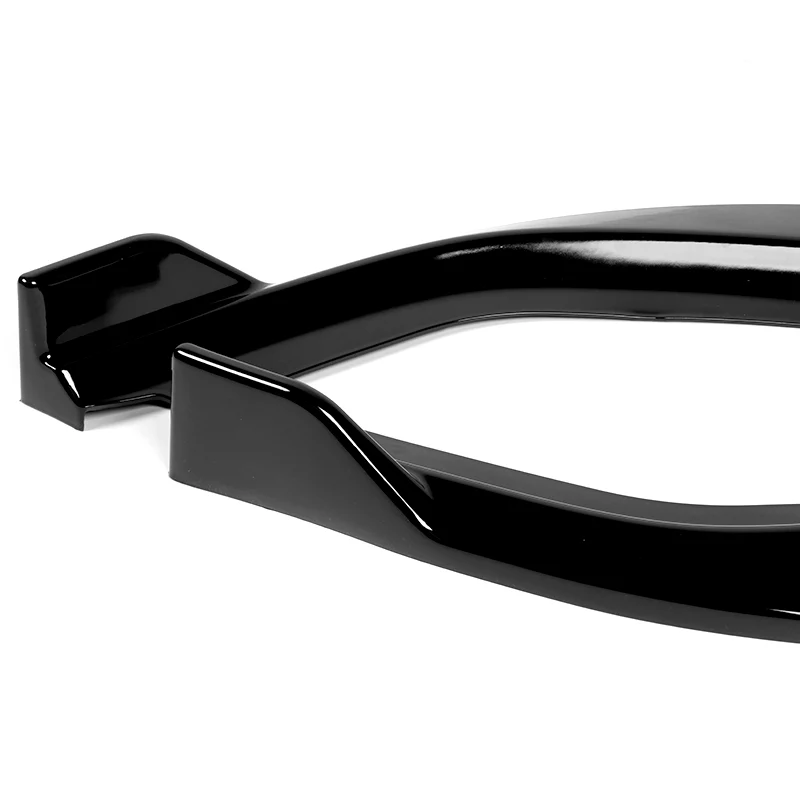 For 2006-2008 Honda Civic Coupe CS-Style 3-PCS Painted Black Front Bumper Spoiler Lip - Image 4