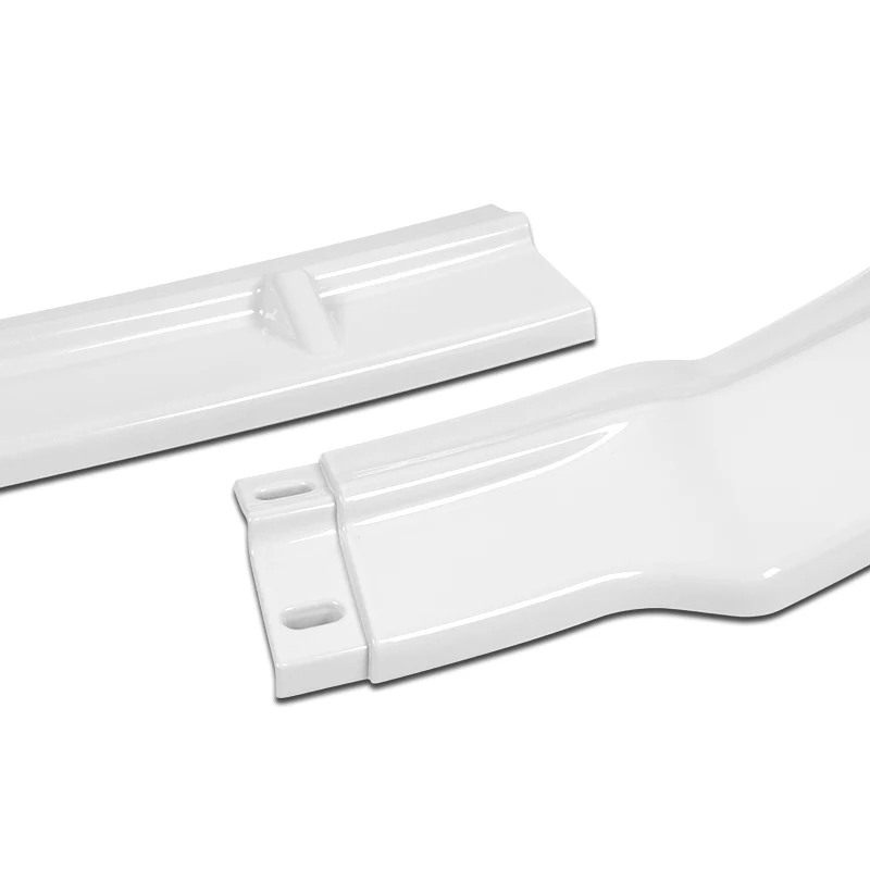 For 2006-2008 Honda Civic Coupe CS-Style 3-PCS Painted White Front Bumper Spoiler Lip - Image 4