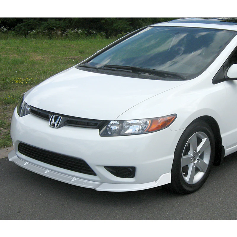 For 2006-2008 Honda Civic Coupe CS-Style 3-PCS Painted White Front Bumper Spoiler Lip - Image 5