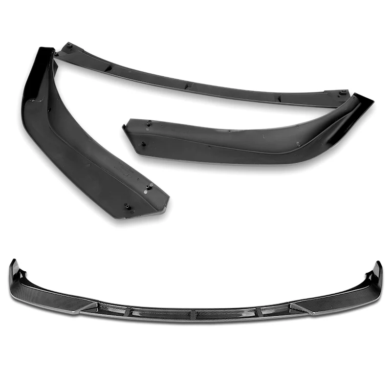 For 2006-2008 Lexus IS250 IS350 Base STP-Style Carbon Look 3-Piece Front Bumper Body Spoiler Splitter Lip Kit - Image 3
