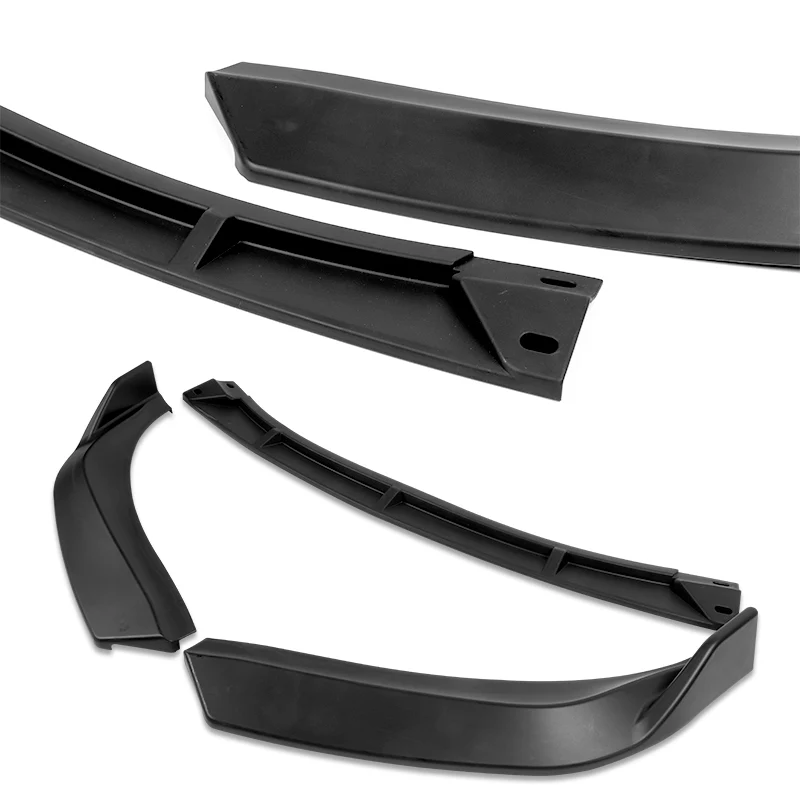 For 2006-2008 Lexus IS250 IS350 STP-Style Matte Black 3-Piece Front Bumper Body Spoiler Splitter Lip Kit - Image 4
