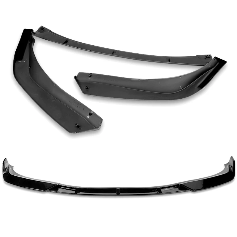 For 2006-2008 Lexus IS250 IS350 Base STP-Style Painted Black 3-Piece Front Bumper Body Spoiler Splitter Lip Kit - Image 3