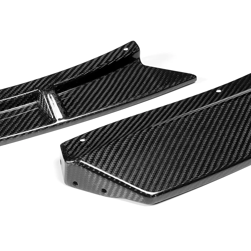 For 2006-2008 Lexus IS250 IS350 STP-Style Real Carbon Fiber Front Bumper Spoiler Lip 3PCS - Image 2