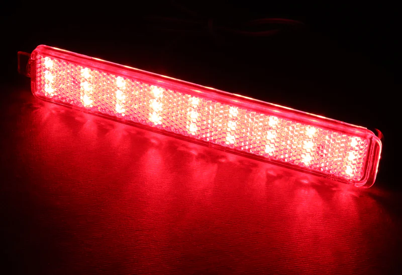 For 2006 – 2009 Pontiac Torrent / 1995 - 1999 Sunfire LED Rear Bumper Stop Brake Light Kit -Red Lens - Image 3
