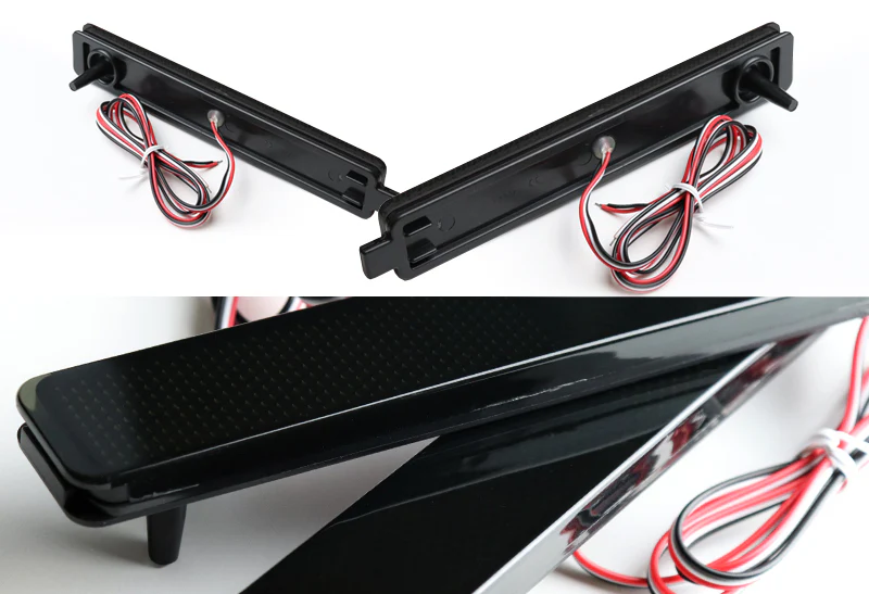For 2008 – 2013 Cadillac CTS / 2013 - 2016 GMC Acadia LED Rear Bumper Stop Brake Light Kit -Smoke Lens - Image 2