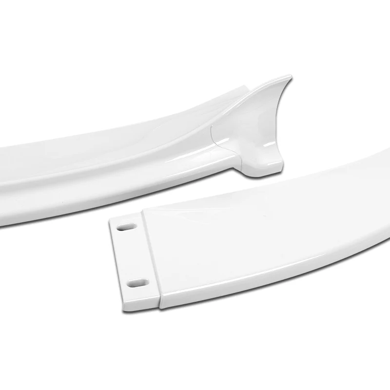 For 2006-2010 BMW E60 M5 H-Style Painted White Front Bumper Splitter Spoiler Lip 3PCS - Image 2