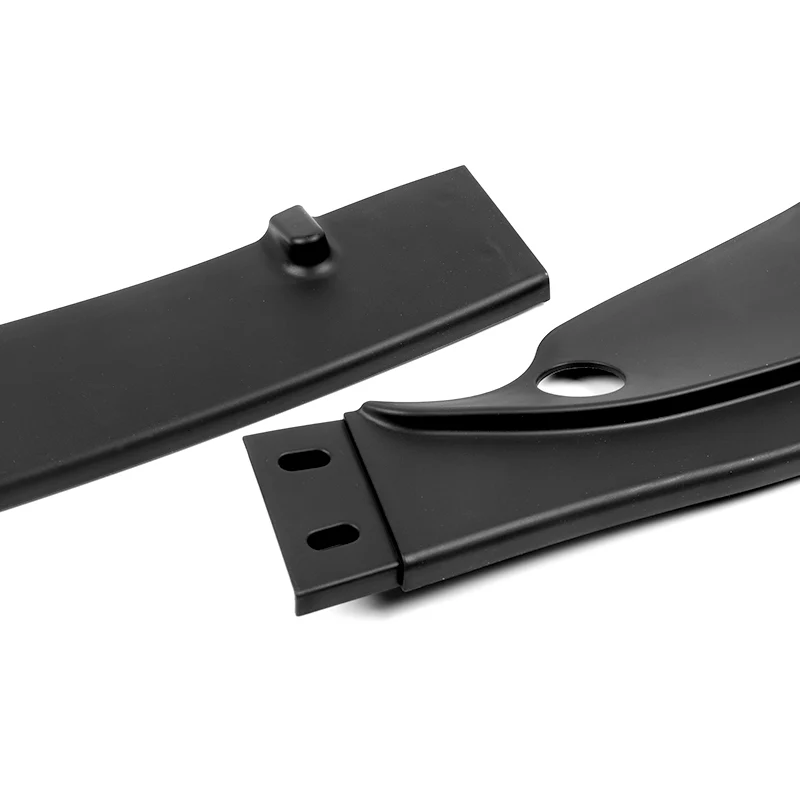 For 2001-2006 BMW E46 M3 H-Style Matte Black Front Bumper Splitter Spoiler Lip 3PCS - Image 2