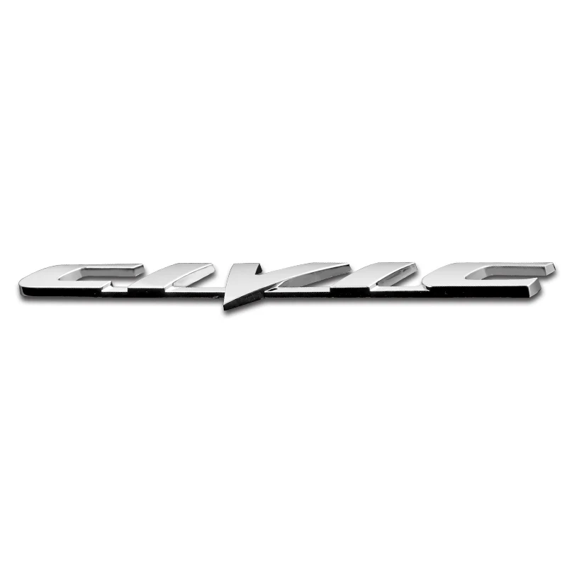 For 2006-2011 HONDA CIVIC COUPE Set JDM Black H Rear Emblem Badge with Civic Rear Chrome Emblem - Image 4
