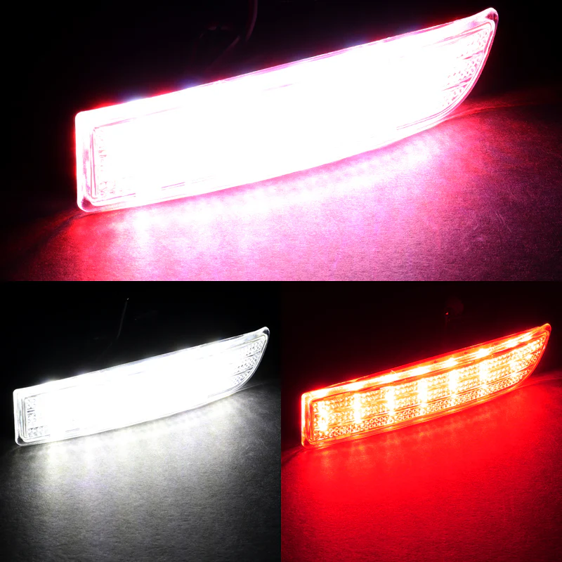 For 2008 – 2014 Scion xD 39-SMD LED Rear Bumper Brake Light Kit -Clear Lens - Image 4