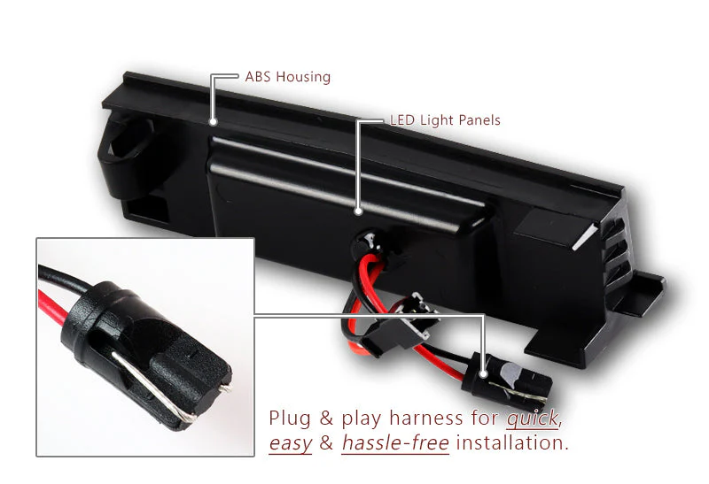 For 2006-2012 Toyota RAV4 Xenon White 24-SMD LED 6000K License Plate Lights Lamp with Screw Bolt Cap Cover - Image 4