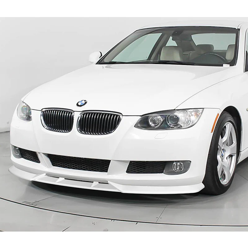 For 2007-2010 BMW 3-Series E92 E93 M-Style Painted White Front Bumper Splitter Spoiler Lip 3PCS - Image 5