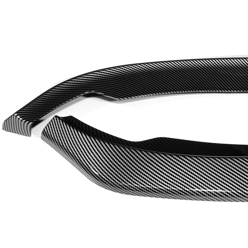 For 2007-2010 BMW 3-Series E92 E93 M-Style Carbon Look Front Bumper Splitter Spoiler Lip 3PCS - Image 3