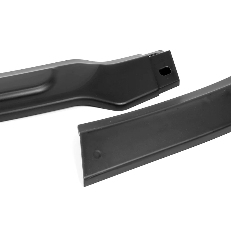 For 2011-2014 Dodge Avenger STP-Style Unpainted Matte Black Front Bumper Splitter Spoiler Lip 3PCS - Image 2