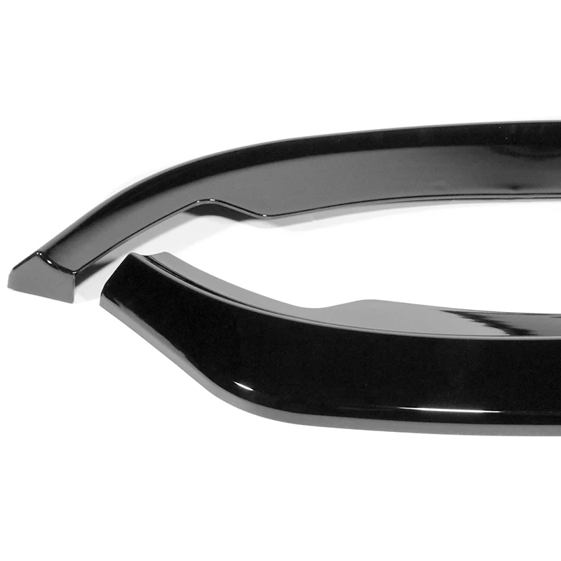 For 2007-2010 BMW 3-Series E92 E93 M-Style Painted Black Front Bumper Splitter Spoiler Lip 3PCS - Image 3
