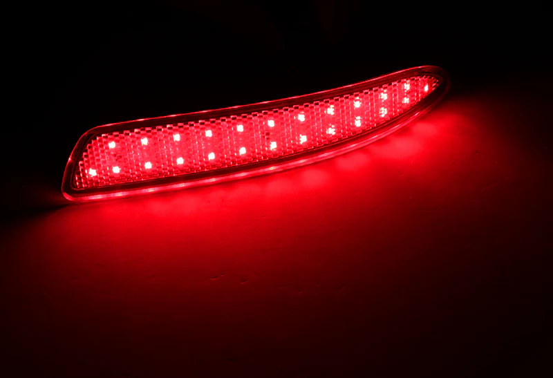 For 2007–2013 BMW E70 X5 48-SMD Rear Bumper Stop Brake Light Kit -Red Lens - Image 4