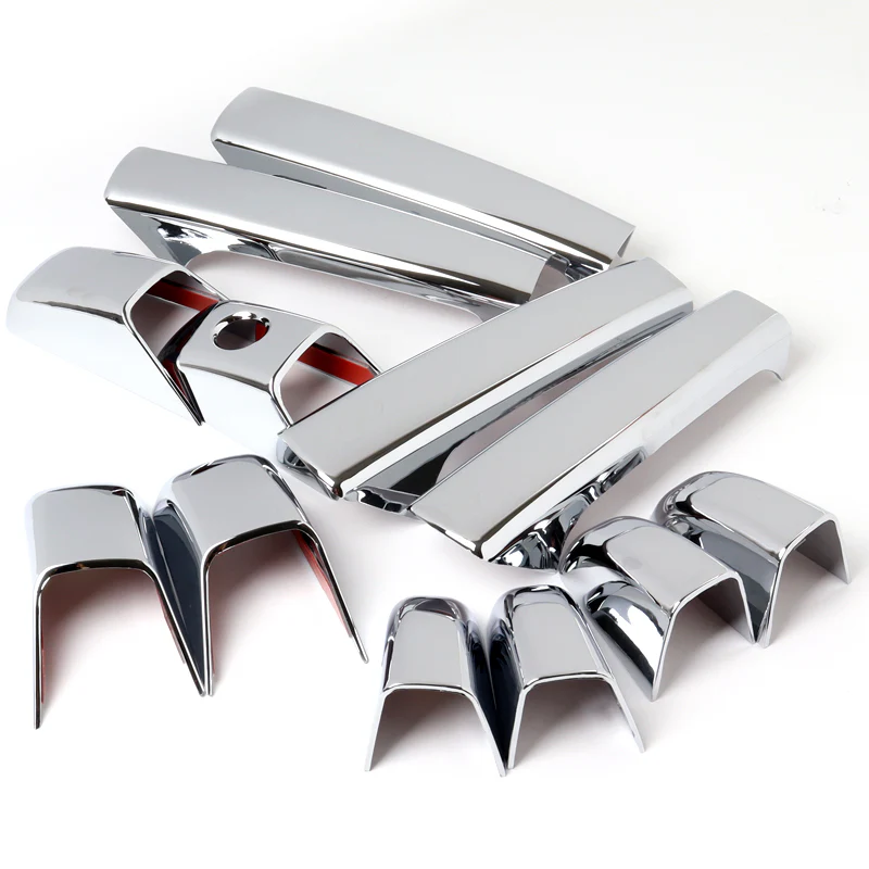 For 2007 - 2013 Chevrolet Chevy Silverado / Suburban Chrome Exterior Door Pull Handle Cover Caps 12PCS - Image 2