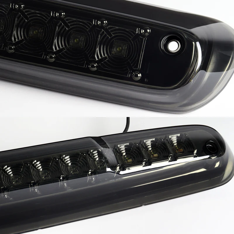 For 2007 – 2013 Chevrolet Chevy Silverado LED Rear Bumper Reflector Stop Third 3RD Brake Light With Cargo Lamp -Smoke Lens - Image 2