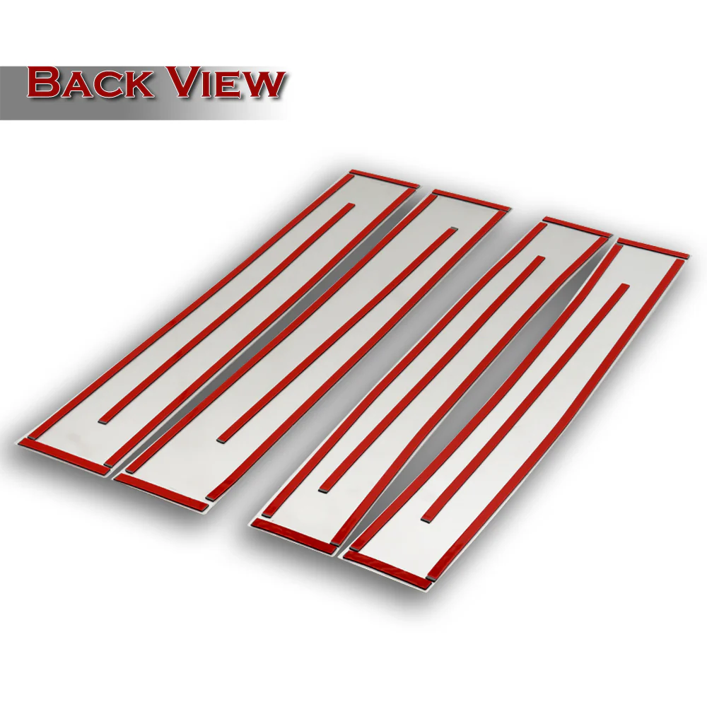 For 2007 - 2014 Cadillac Escalade Mirror Chrome Exterior Stainless Car Window Door Pillar Trim 4-PCS - Image 3