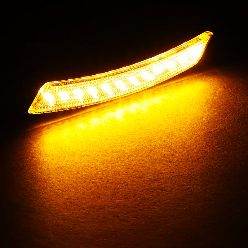 For 2007–2015 Mini Cooper Amber LED Turn Signal Front Fender Side Marker Lights -Smoked Lens - Image 4