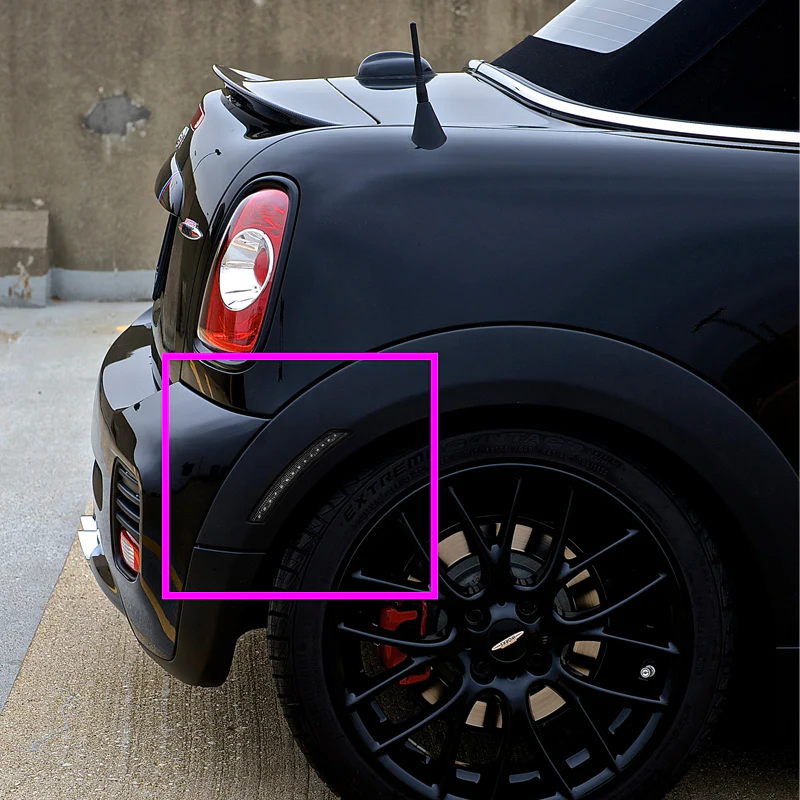 For 2007–2015 Mini Cooper Red LED Turn Signal Fender Side Marker Lights -Clear Lens - Image 5