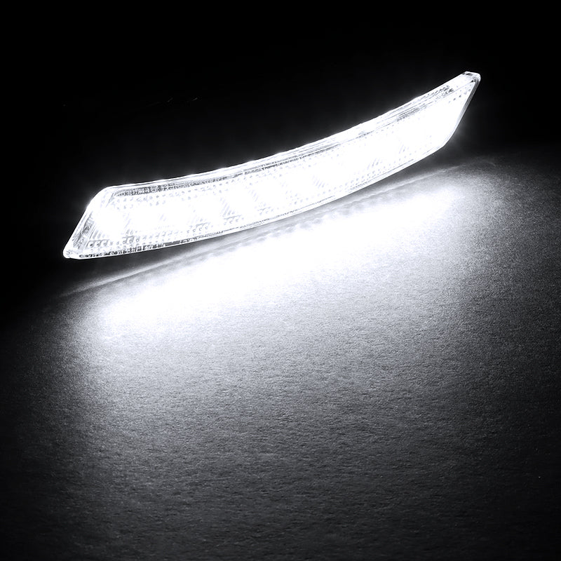 For 2007–2015 Mini Cooper White LED Turn Signal Front Fender Side Marker Lights -Smoked Lens - Image 4