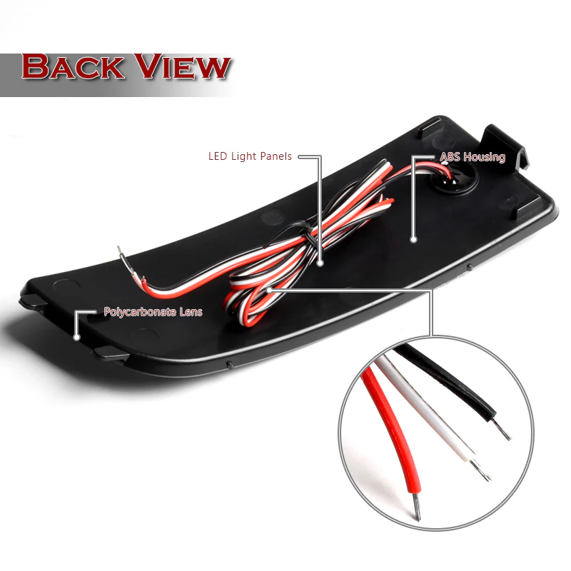 For 2007–2018 Mercedes-Benz Sprinter W906 LED Rear Bumper Stop Brake Light Kit -Smoked Lens - Image 3