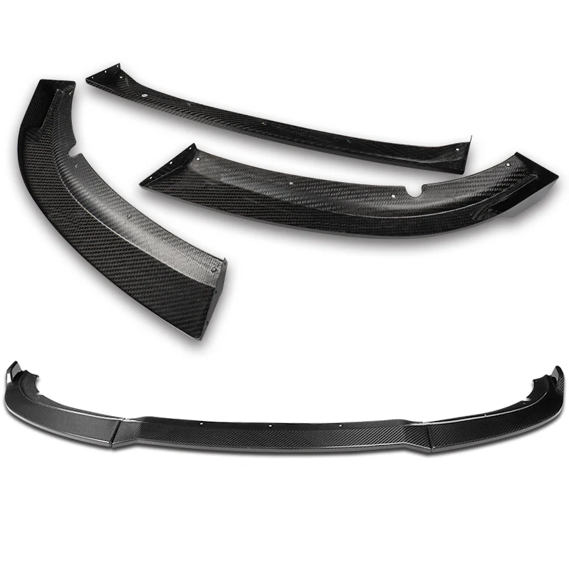 For 2015-2023 Dodge Charger SXT Carbon Fiber Front Bumper Body Splitter Spoiler Lip 3PCS - Image 4
