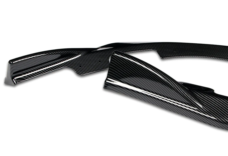 For 2008-2010 Subaru Impreza WRX STi CS2-Style Carbon Look Style Front Bumper Splitter Spoiler Lip 3PCS - Image 3