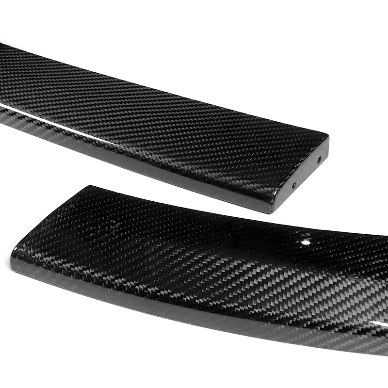 For 2008-2010 Subaru Impreza WRX STi CS2-Style Real Carbon Fiber Front Bumper Splitter Spoiler Lip 3PCS - Image 2
