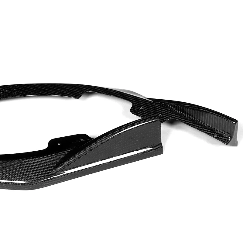 For 2008-2010 Subaru Impreza WRX STi CS2-Style Real Carbon Fiber Front Bumper Splitter Spoiler Lip 3PCS - Image 3