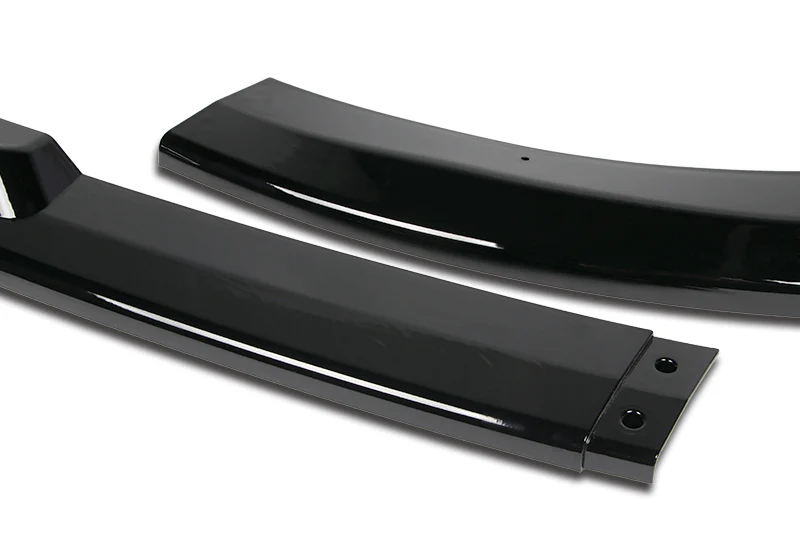For 2008-2010 Subaru Impreza WRX STi CS2-Style Painted Black Front Bumper Splitter Spoiler Lip 3PCS - Image 2