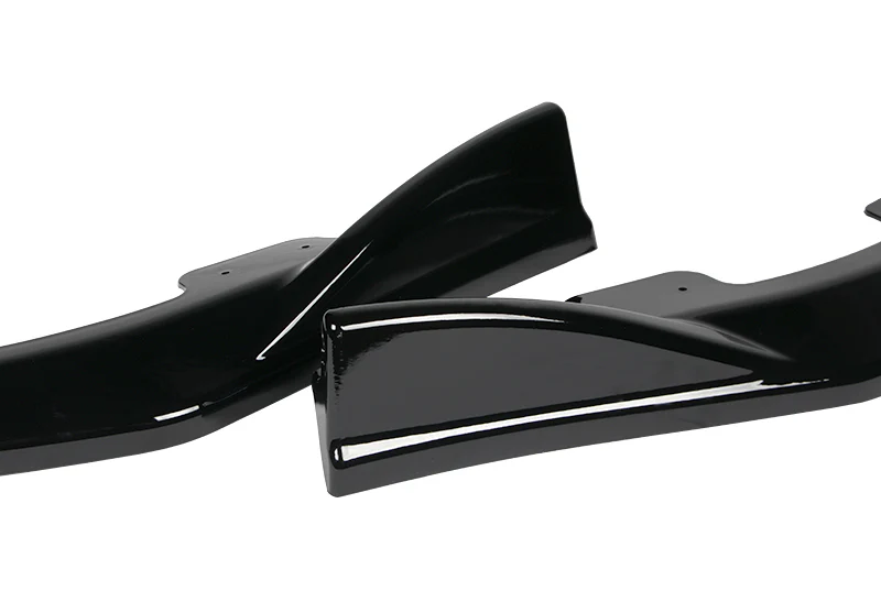 For 2008-2010 Subaru Impreza WRX STi CS2-Style Painted Black Front Bumper Splitter Spoiler Lip 3PCS - Image 3