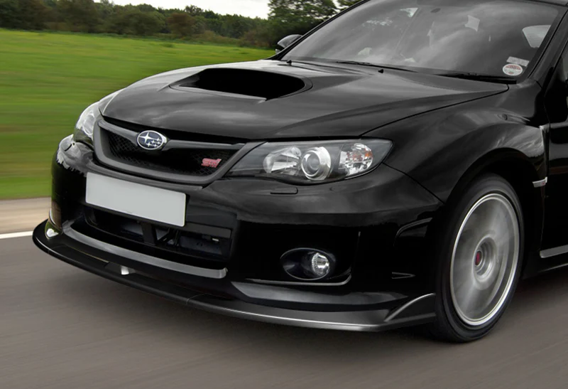 For 2008-2010 Subaru Impreza WRX STi CS2-Style Painted Black Front Bumper Splitter Spoiler Lip 3PCS - Image 5
