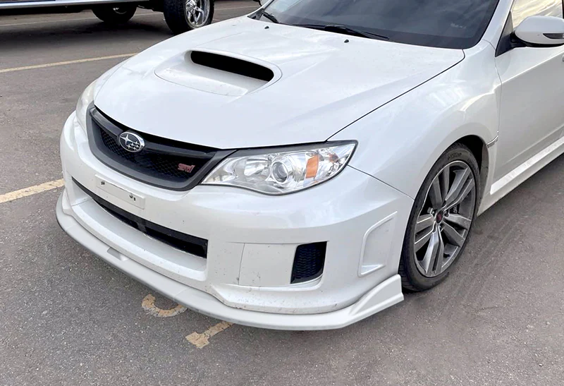 For 2008-2010 Subaru Impreza WRX STi CS2-Style Painted White Front Bumper Splitter Spoiler Lip 3PCS - Image 5