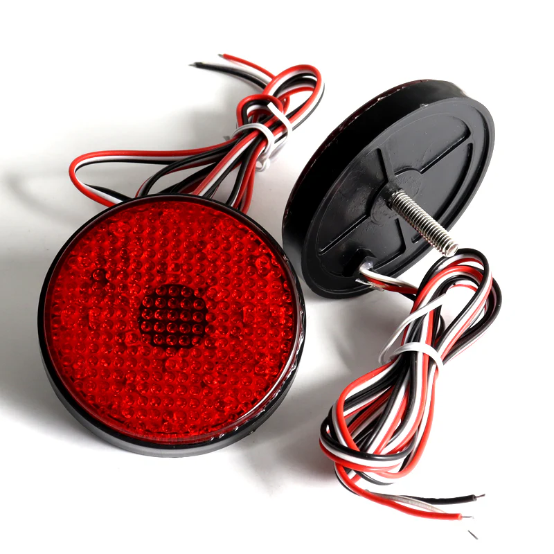 For 2008 – 2010 Toyota Highlander LED Rear Bumper Stop Brake Light Kit -Red Lens - Image 2