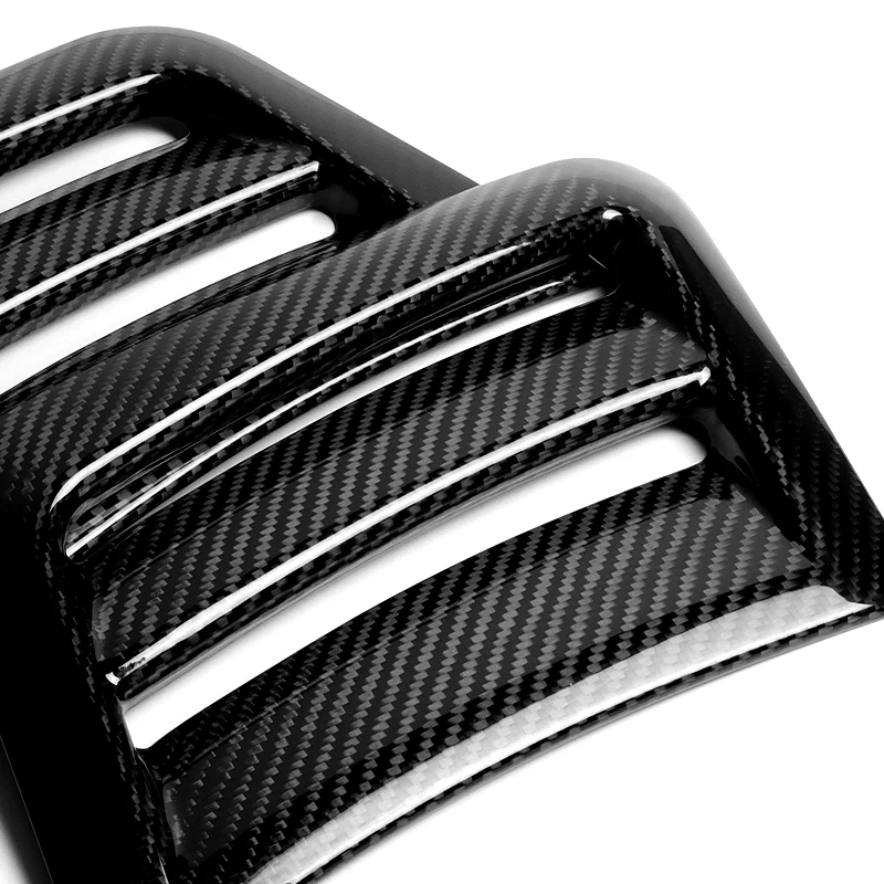 For 2008 - 2011 Mercedes-Benz C63 AMG W04 Front Bumper Side Air Duct Vents Caliper 2-pcs -Real Carbon Fiber - Image 3