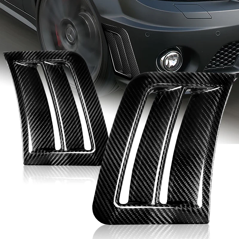 For 2008 - 2011 Mercedes-Benz C63 AMG W04 Front Bumper Side Air Duct Vents Caliper 2-pcs -Real Carbon Fiber - Image 7