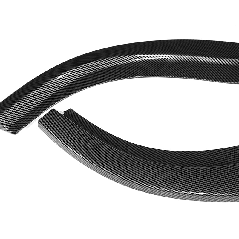 For 2008-2011 Mercedes-Benz W204 C63 AMG  3-PCS Carbon Painted Front Bumper Spoiler Lip - Image 3
