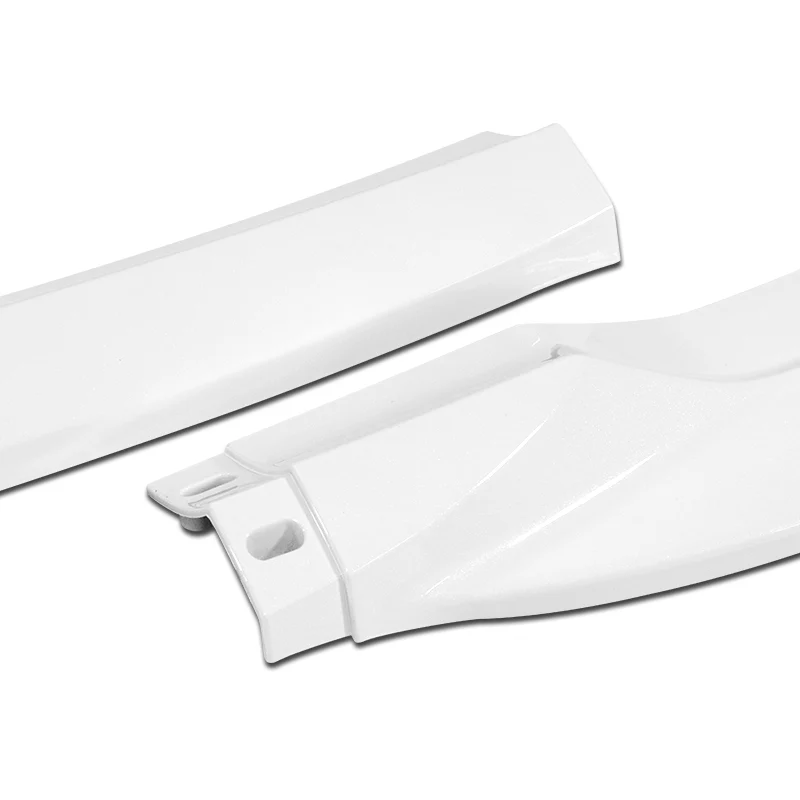 For 2008-2011 Mercedes-Benz W204 C63 AMG 3-PCS  Painted White Front Bumper Spoiler Lip - Image 2