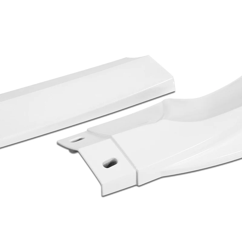 For 2008-2011 Mercedes C-Class Sport W204 Painted White Front Bumper Splitter Spoiler Lip 3PCS - Image 2