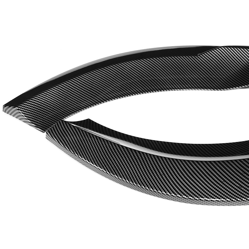 For 2008-2011 Mercedes C-Class Sport W204 Carbon Look Front Bumper Splitter Spoiler Lip 3PCS - Image 2