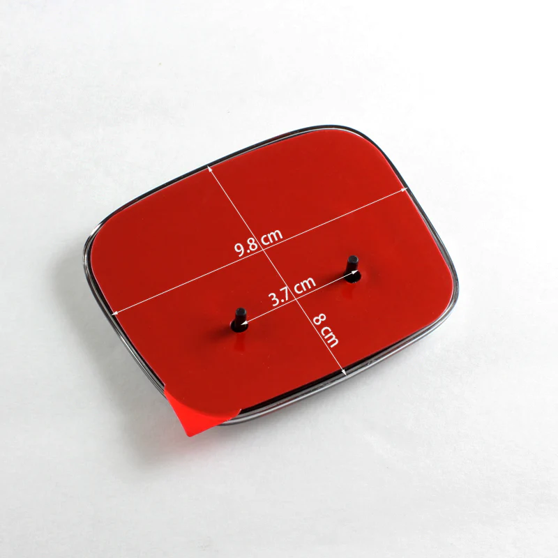 For 2008-2012 HONDA ACCORD SEDAN Set JDM Red/Black H Rear Emblem Badge with ACCORD Rear Chrome Emblem - Image 5
