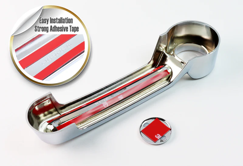For 2007 - 2012 Dodge Nitro Mirror Chrome Exterior Door Pull Handle Cover Cap Trim Kit 5PCS - Image 2