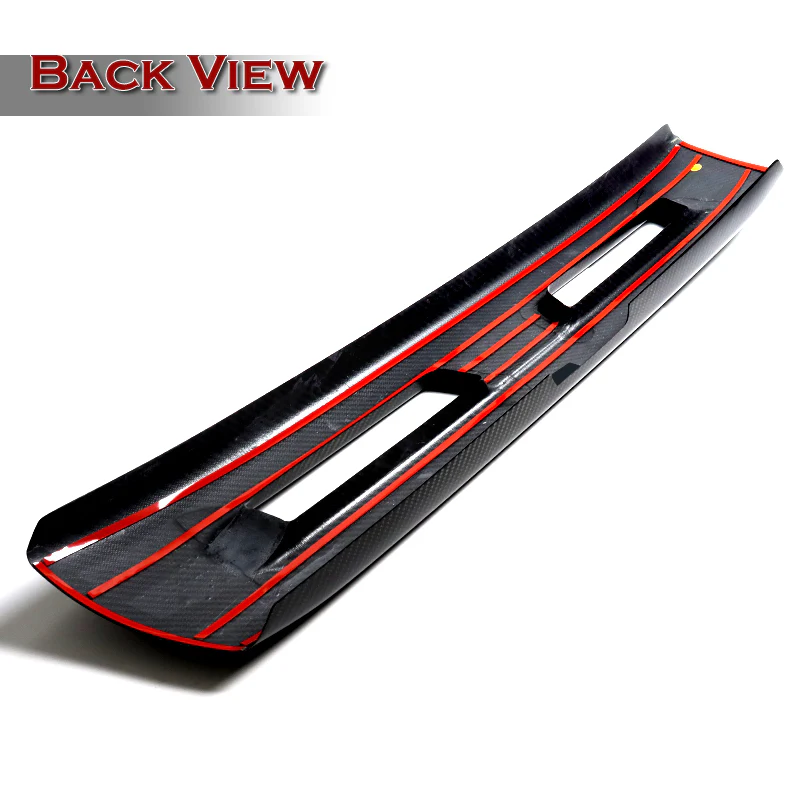 For 2008 - 2015 Mitsubishi Lancer Evolution EVO 10 Only Real Carbon Fiber Front Bumper Grille Grill Outline Trim Overlay Cover - Image 4