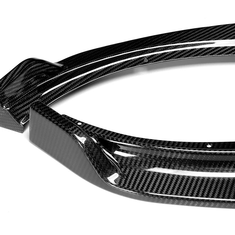 For 2007-2009 Infiniti G35 G37 4DR GT-Style Carbon Fiber Front Bumper Body Splitter Spoiler Lip 3PCS - Image 3